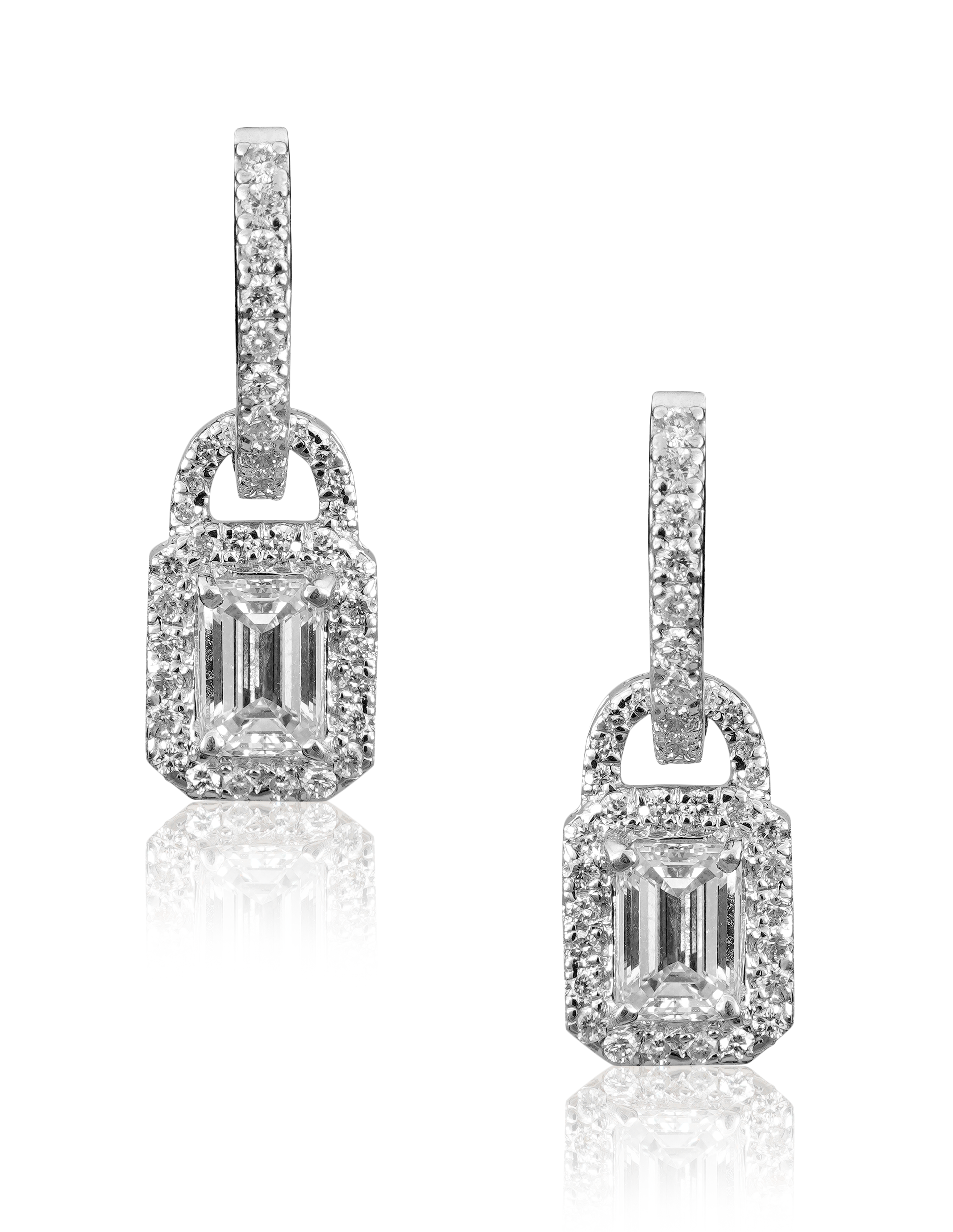 Audrey lock Diamond studs