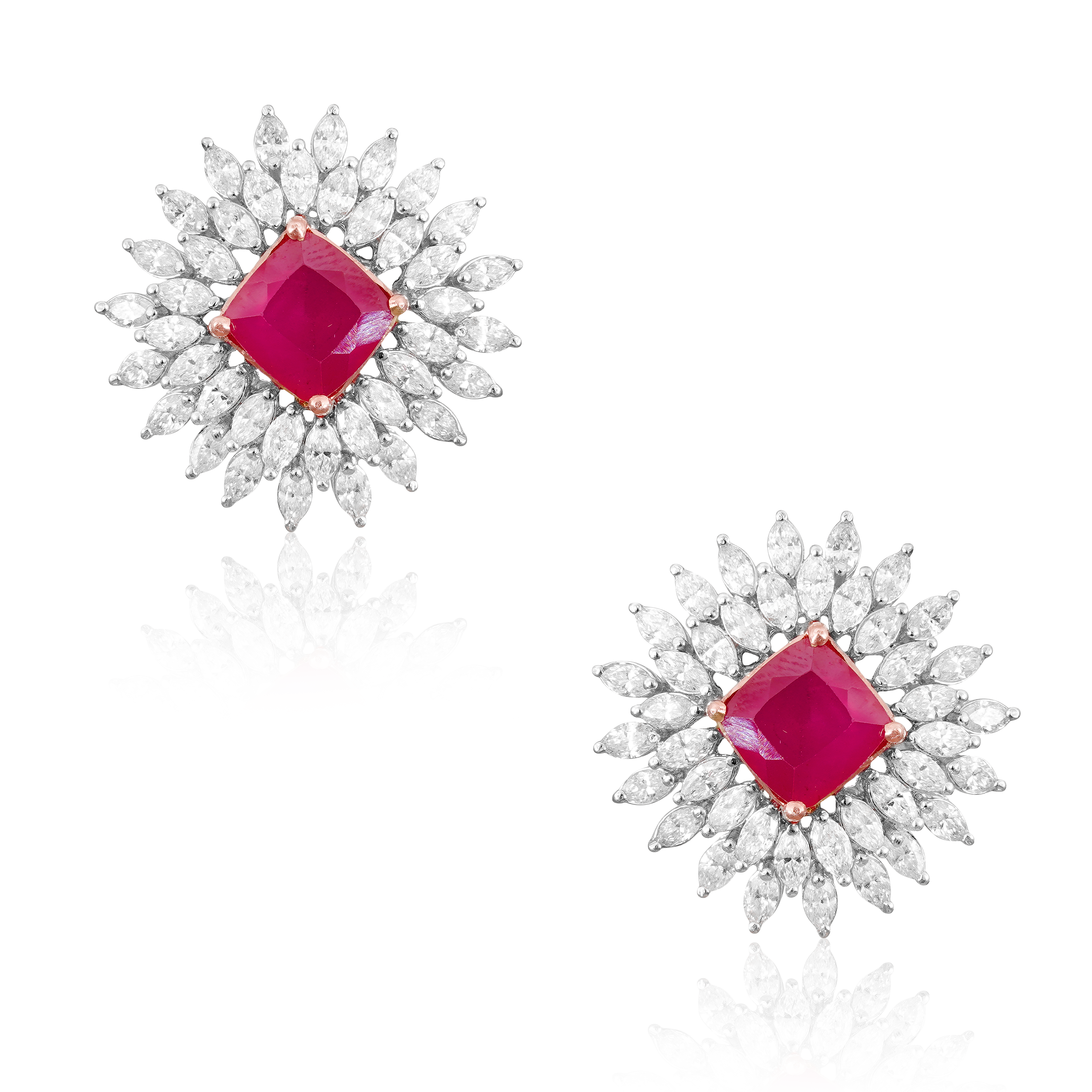 Crimson Cascade Earrings