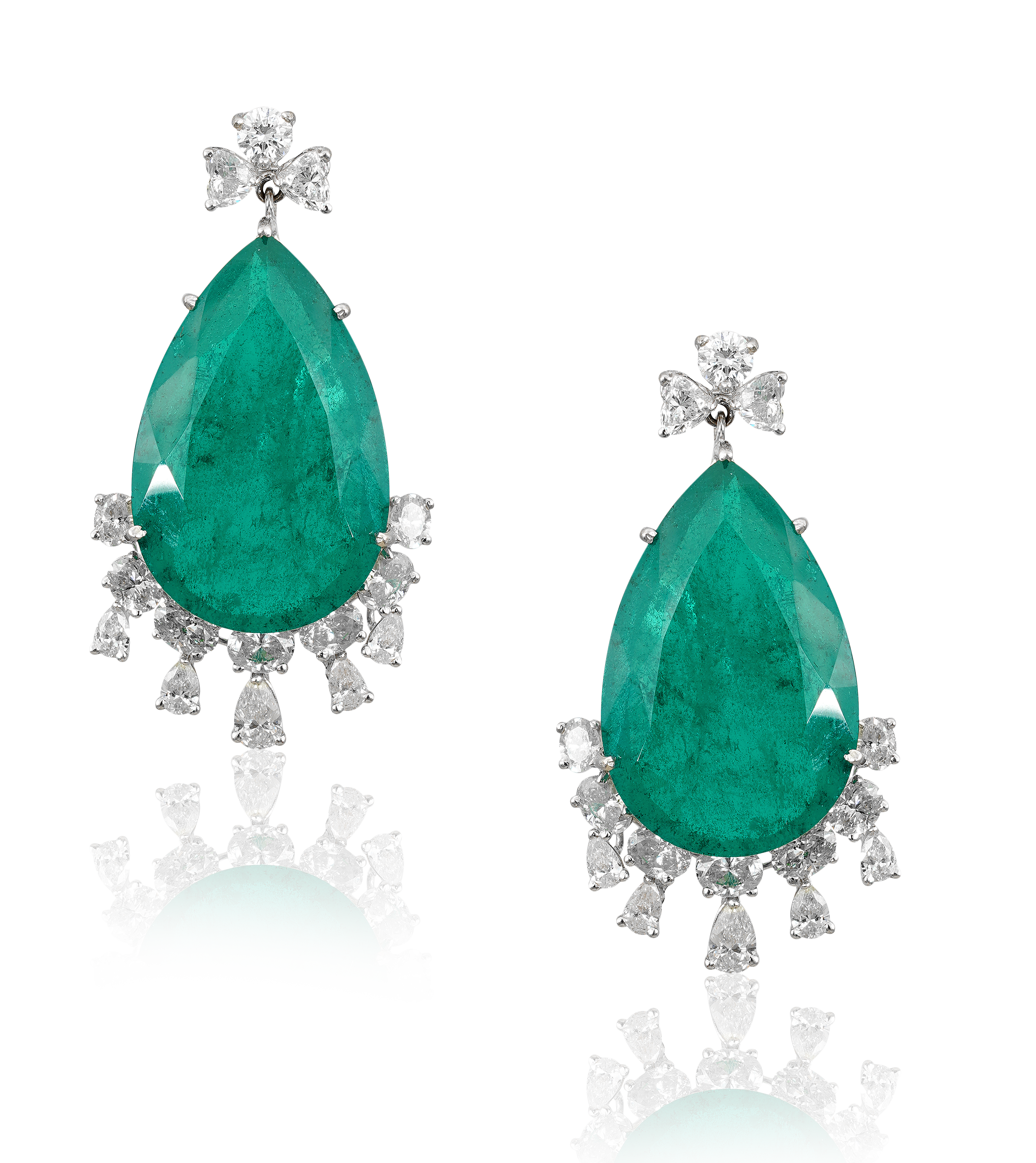 Emerald Dew Drop Earrings