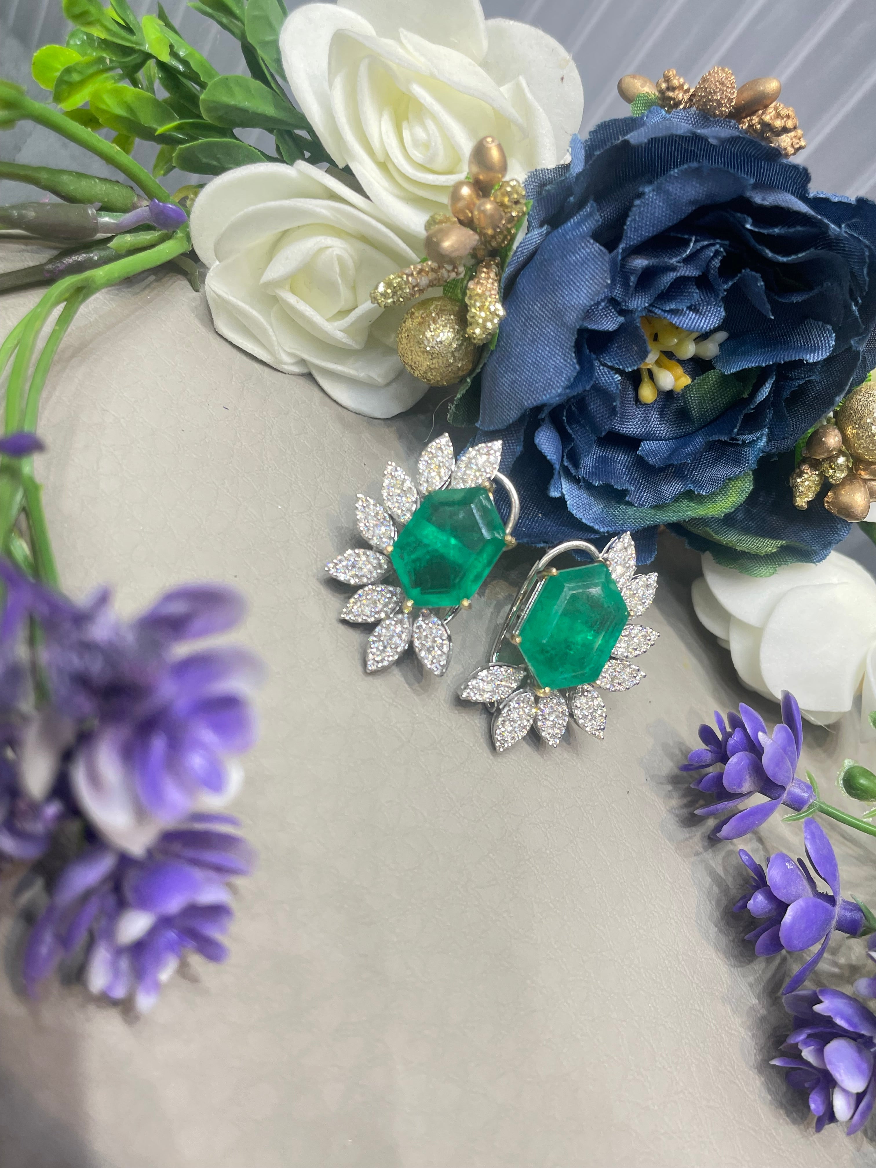 Emerald Bloom” Studs