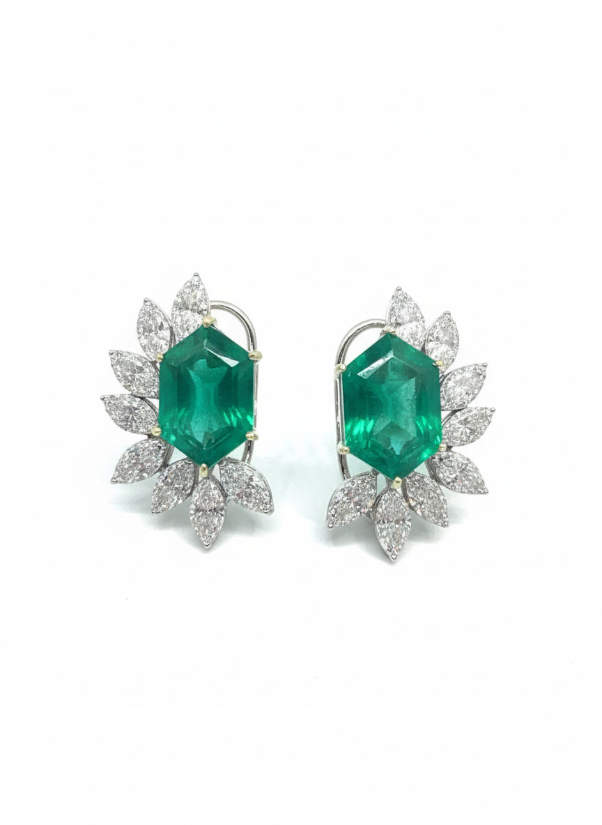 Emerald Bloom” Studs